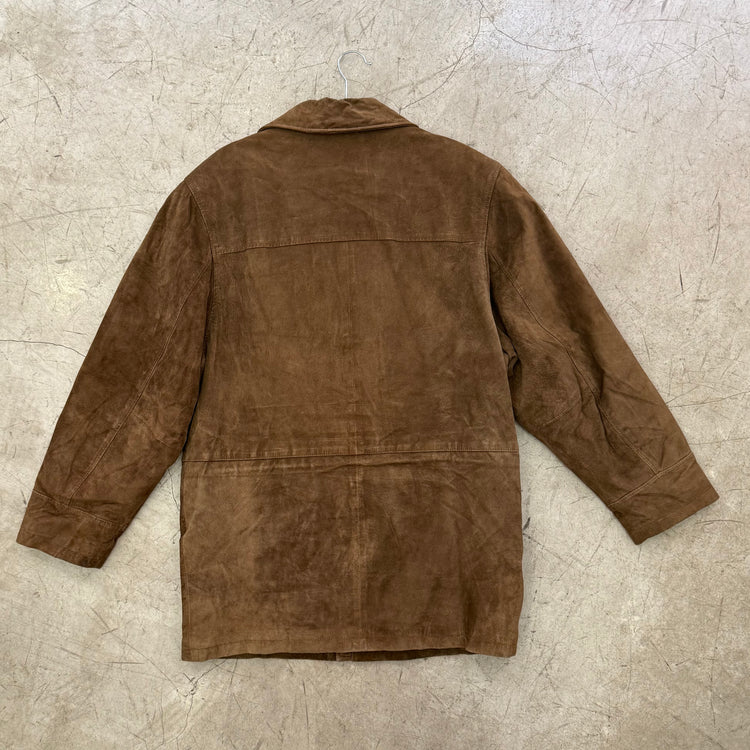 ABRIGO PIEL SUEDE BROWN RENATTO