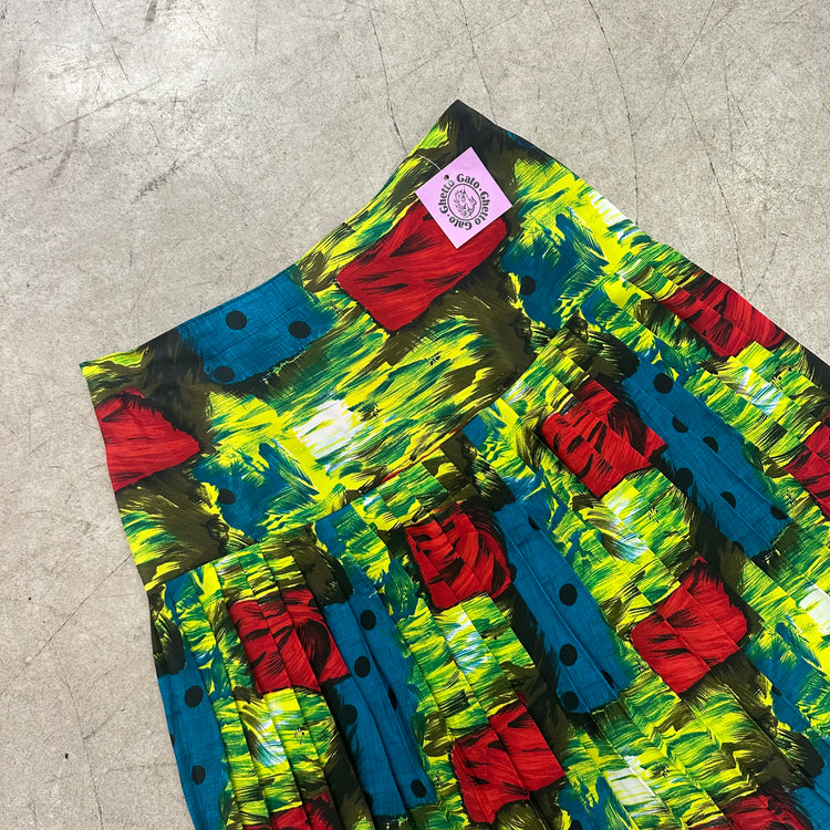 FALDA PLISADA MULTICOLOR