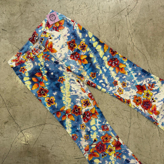 PANTALÓN CAMPANA Y2K FLORAL FOXFUR