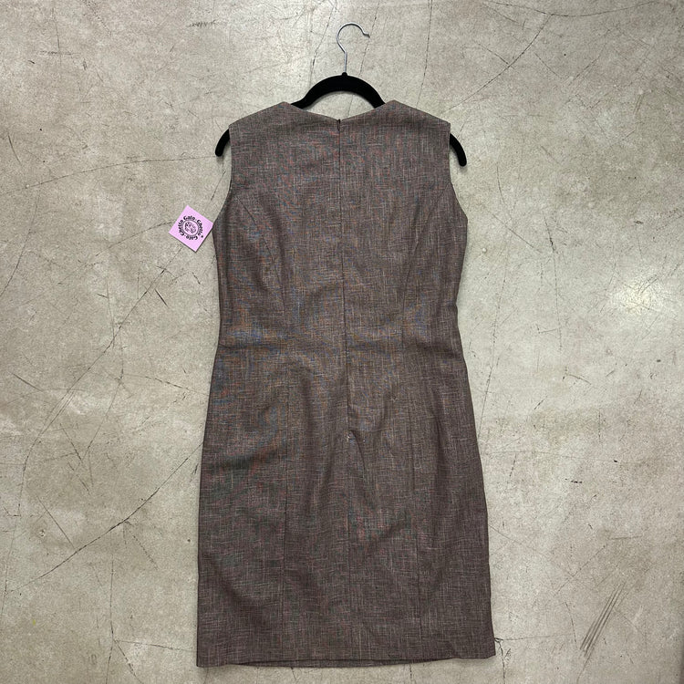 VESTIDO BROWN CUELLO CROCHET