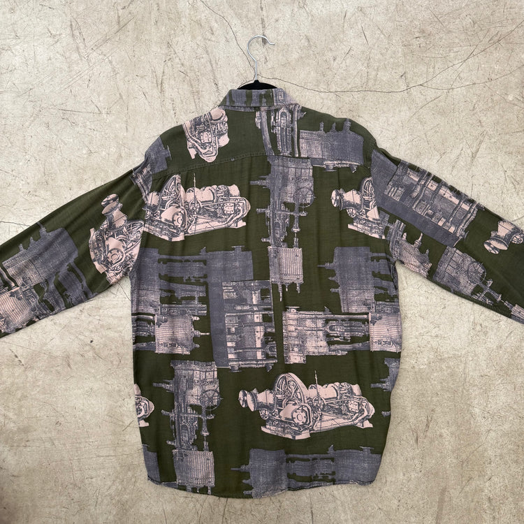 CAMISA GREEN PRINT ALDO VALENTI