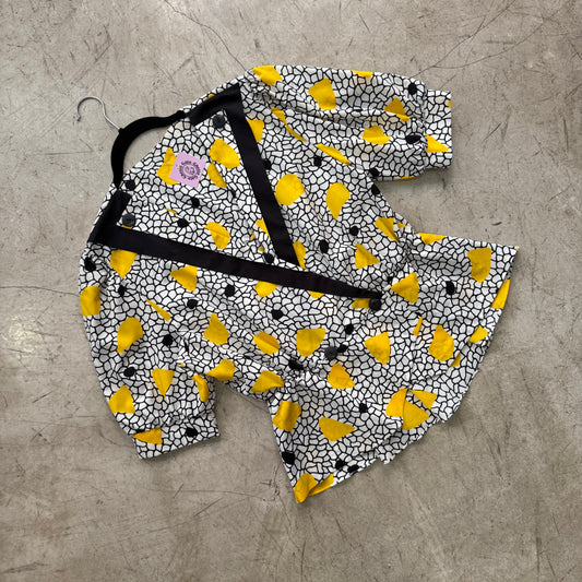 CAMISA BLACK YELLOW WHITE CRUZADA