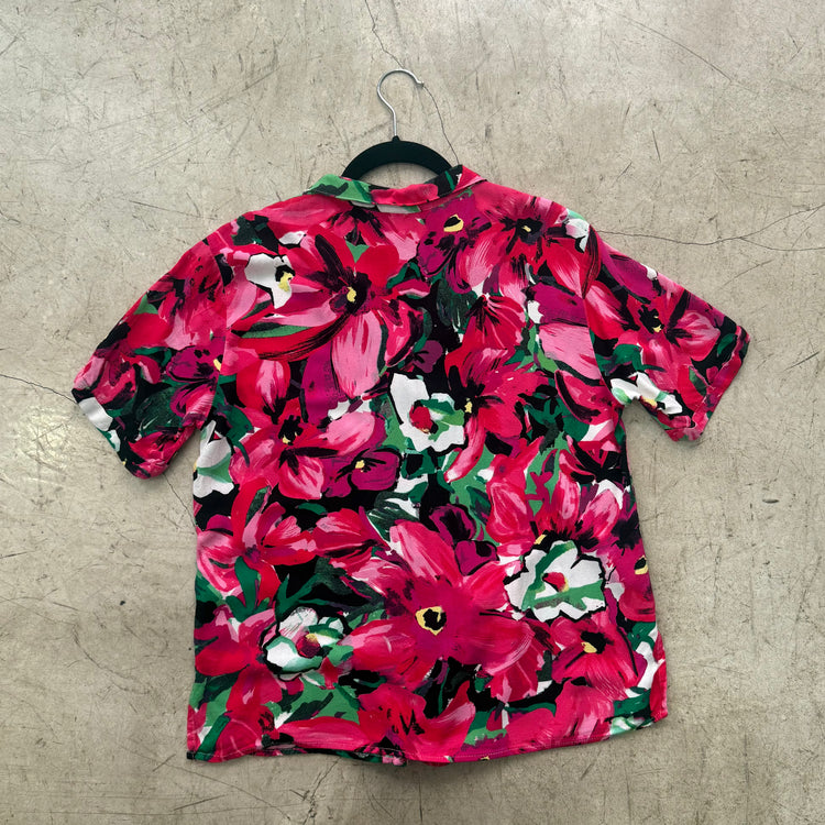 CAMISA FLORAL FUCSIA GREEN
