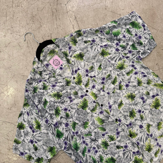 CAMISA WHITE FLORAL LILAC