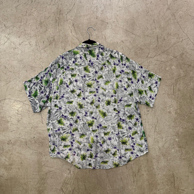 CAMISA WHITE FLORAL LILAC