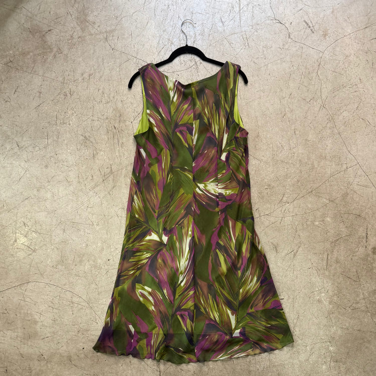 VESTIDO GREEN VOLANTES ANTEA