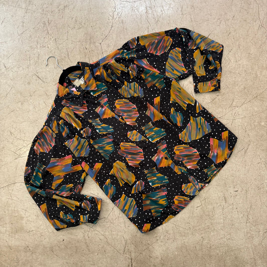 CAMISA BLACK PRINT MULTICOLOR