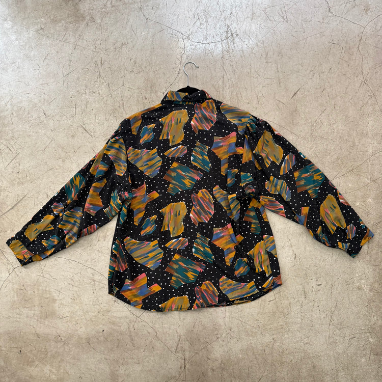 CAMISA BLACK PRINT MULTICOLOR