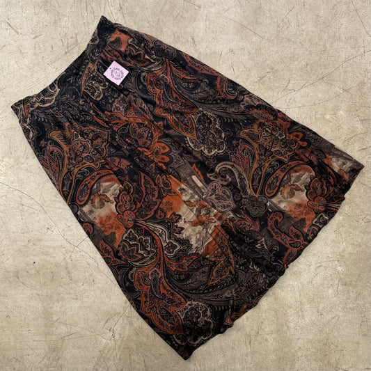 FALDA BLACK PAISLEY