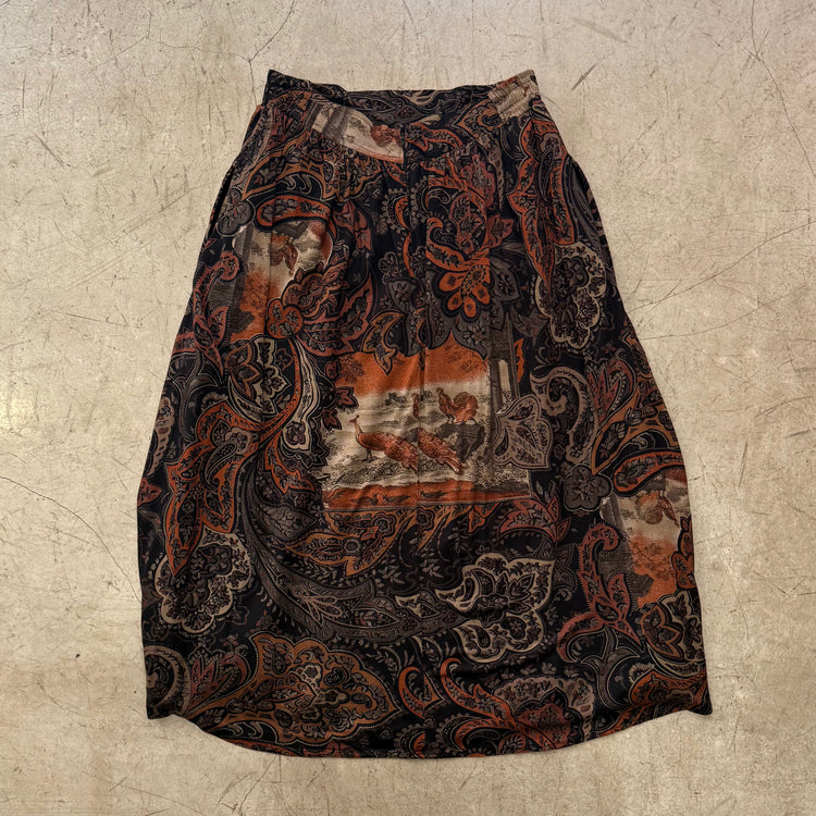 FALDA BLACK PAISLEY