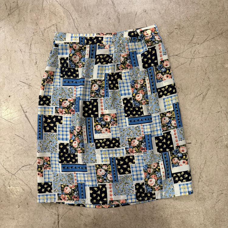 FALDA BLUE FLORAL PAREO