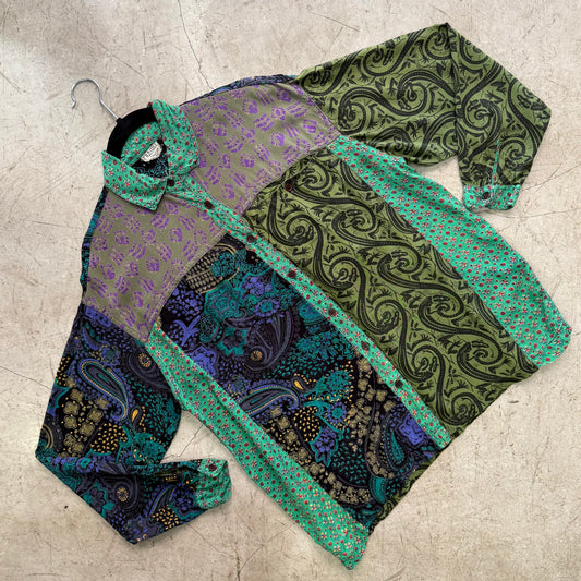 CAMISA GREEN PRINT FRAGILE
