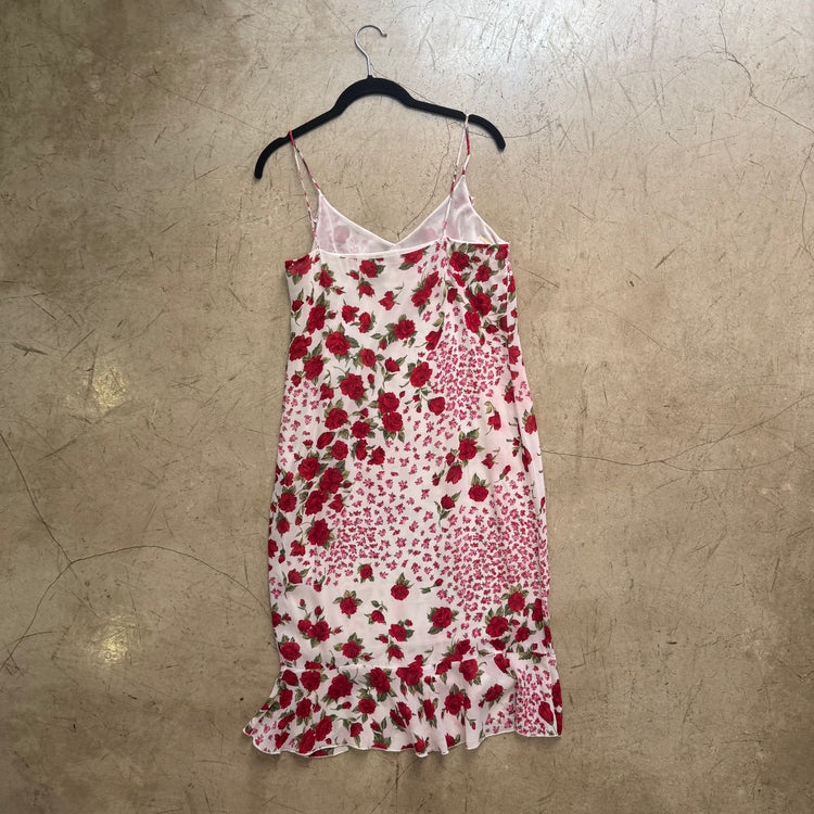 VESTIDO WHITE RED FLORAL
