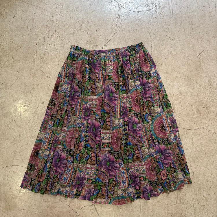 FALDA GASA LILAC FLORAL