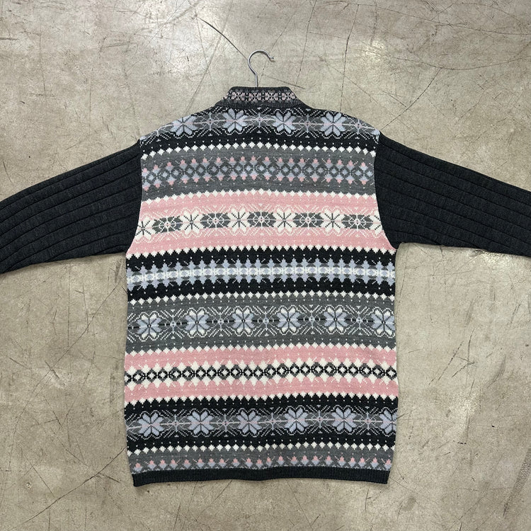 JERSEY CÁRDIGAN GREY PINK