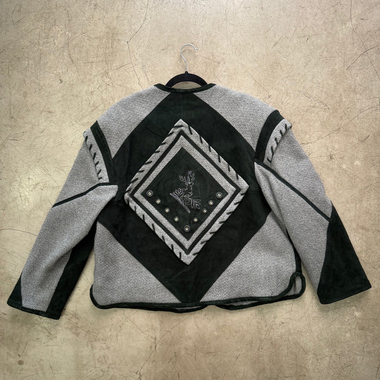 CHAQUETA PIEL GREEN GRAY
