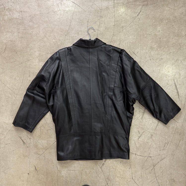 ABRIGO PIEL CUERO BLACK GABRIEL SEGUI