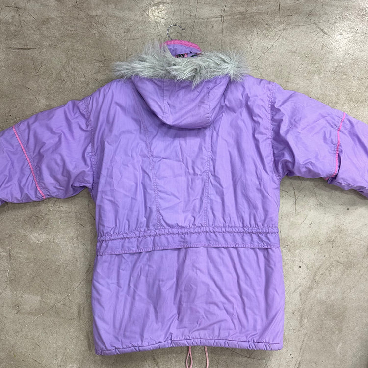SKIJACKE LILA DRUCK