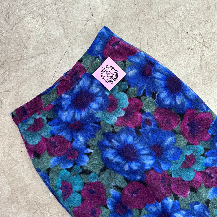 FALDA LANA BLUE FLORAL
