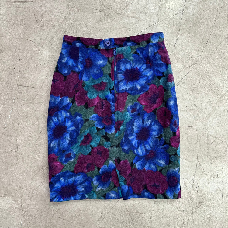 FALDA LANA BLUE FLORAL