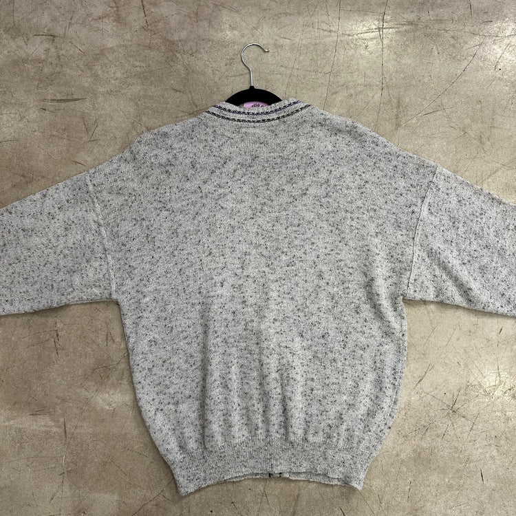 GRAY MONELLO CARDIGAN SWEATER