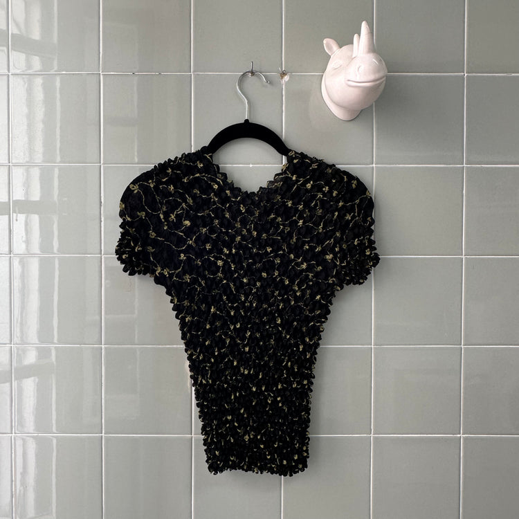 TOP CAMISETA POPCORN PRINT BLACK