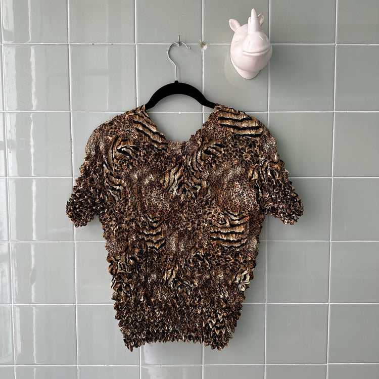TOP CAMISETA POPCORN LEOPARDO 2