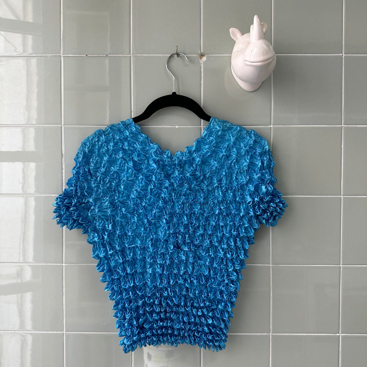 TOP CAMISETA POPCORN CYAN