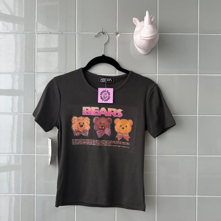 CAMISETA STRAM OSOS BLACK GREY