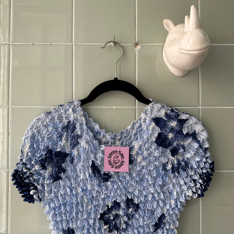 TOP CAMISETA POPCORN PRINT BLUE