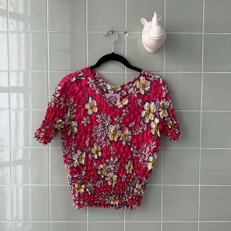 TOP CAMISETA POPCORN PRINT PINK