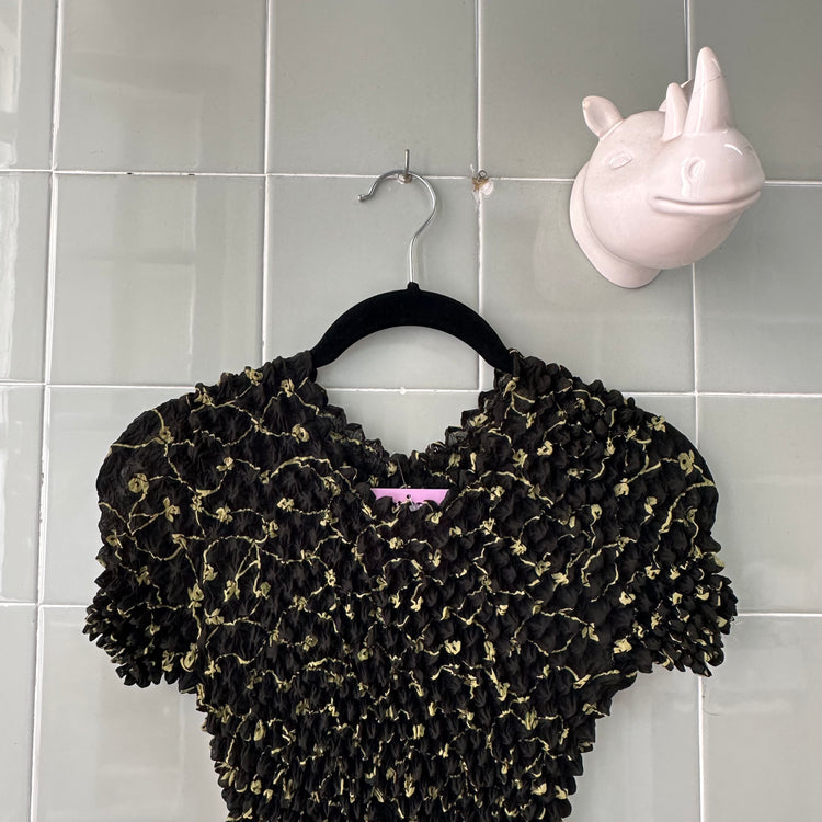 TOP CAMISETA POPCORN PRINT BLACK