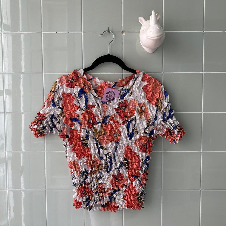 TOP CAMISETA POPCORN PRINT WHITE
