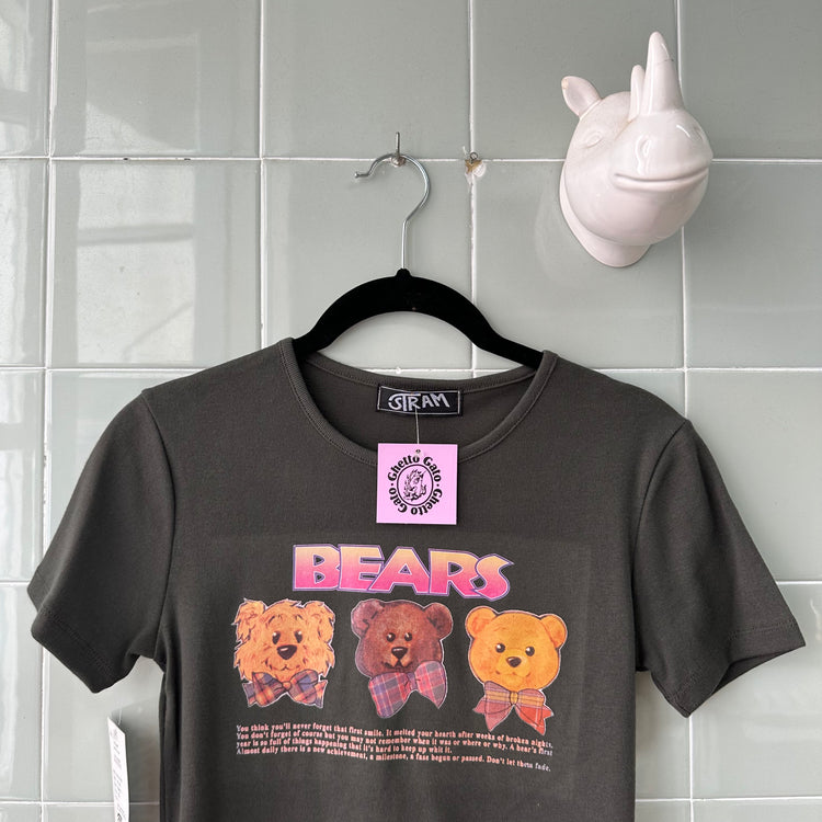 CAMISETA STRAM OSOS BLACK GREY