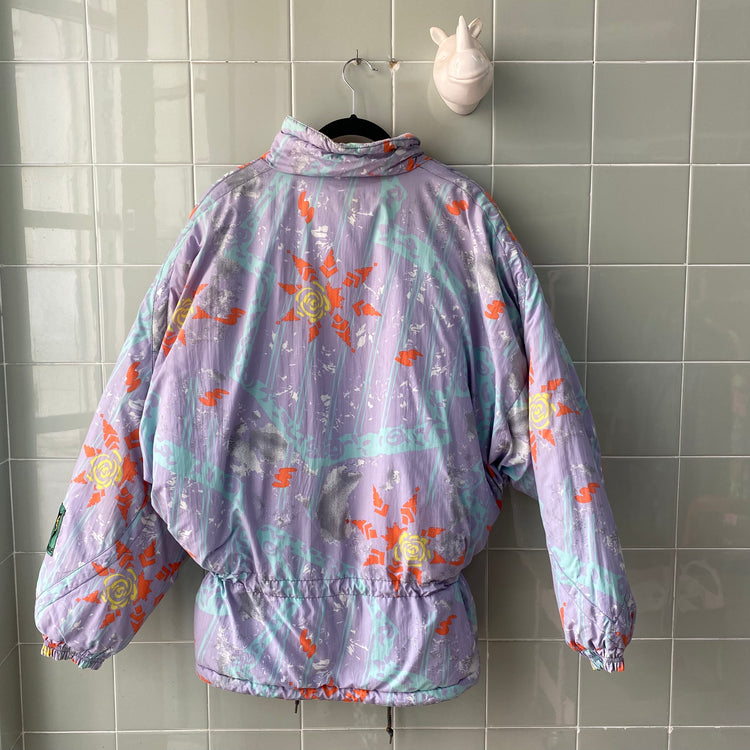 SKI JACKET PRINT LILAC