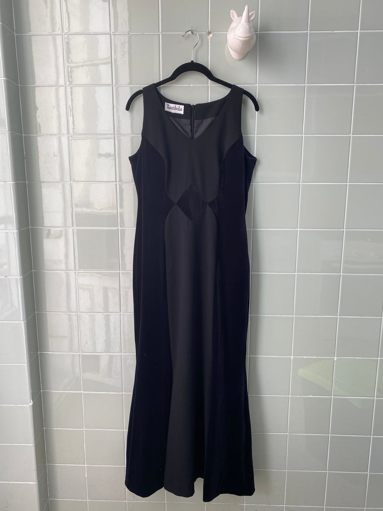 VESTIDO ROMBOS TERCIOPELO - Ghetto Gato Vintage Alicante Ropa