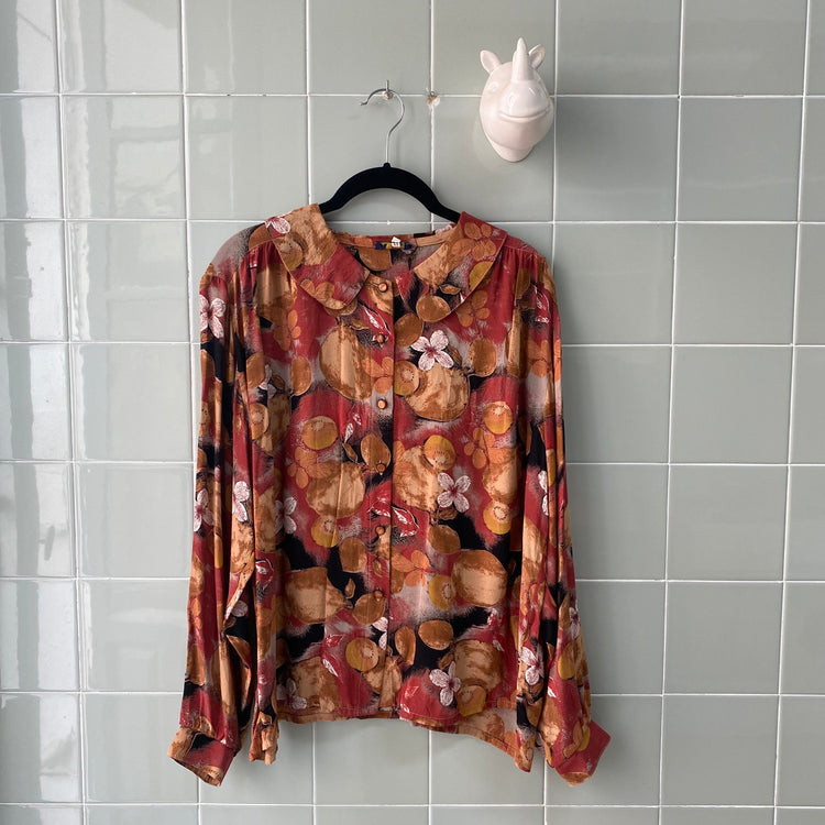 CAMISA FLOWERS MELOCOTÓN