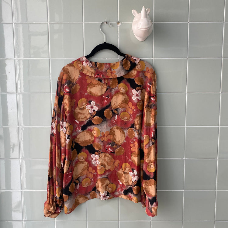 CAMISA FLOWERS MELOCOTÓN
