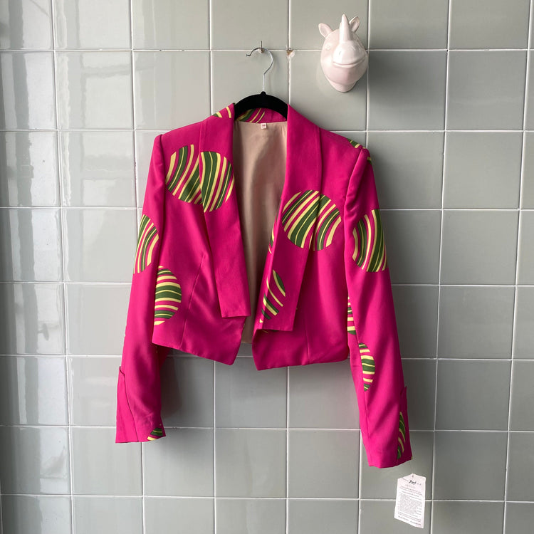 BLAZER PRINT FUCSIA