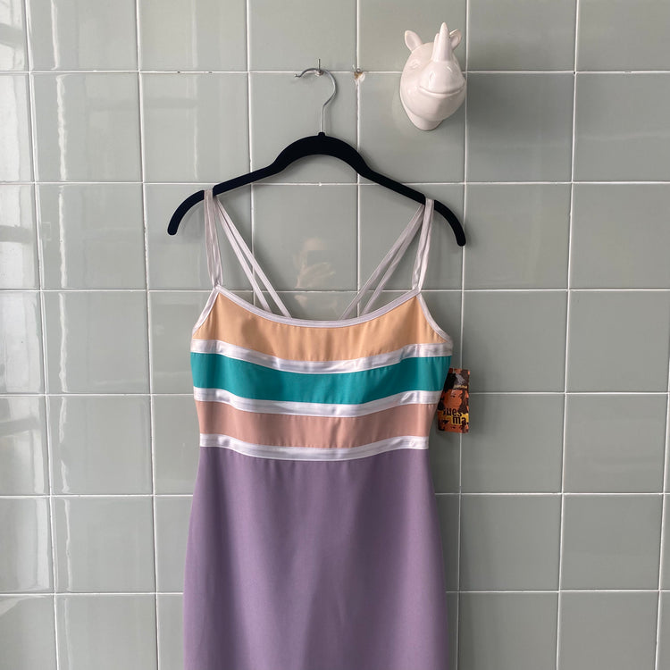 VESTIDO LARGO TIRANTES LILAC