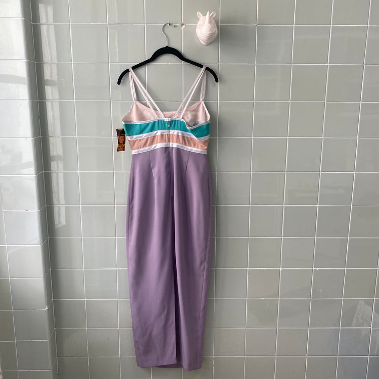 VESTIDO LARGO TIRANTES LILAC