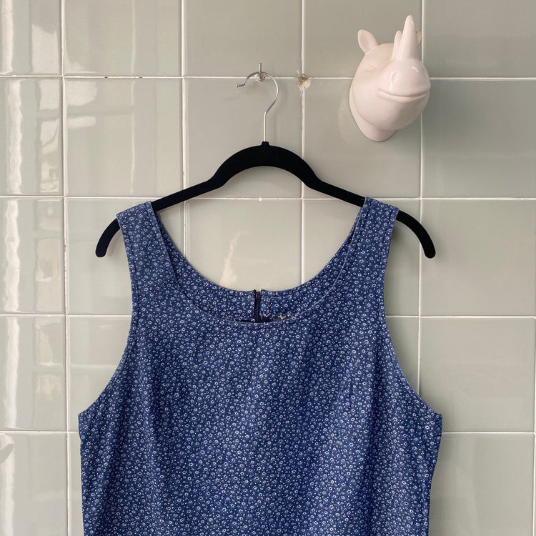 VESTIDO DENIM FLORAL