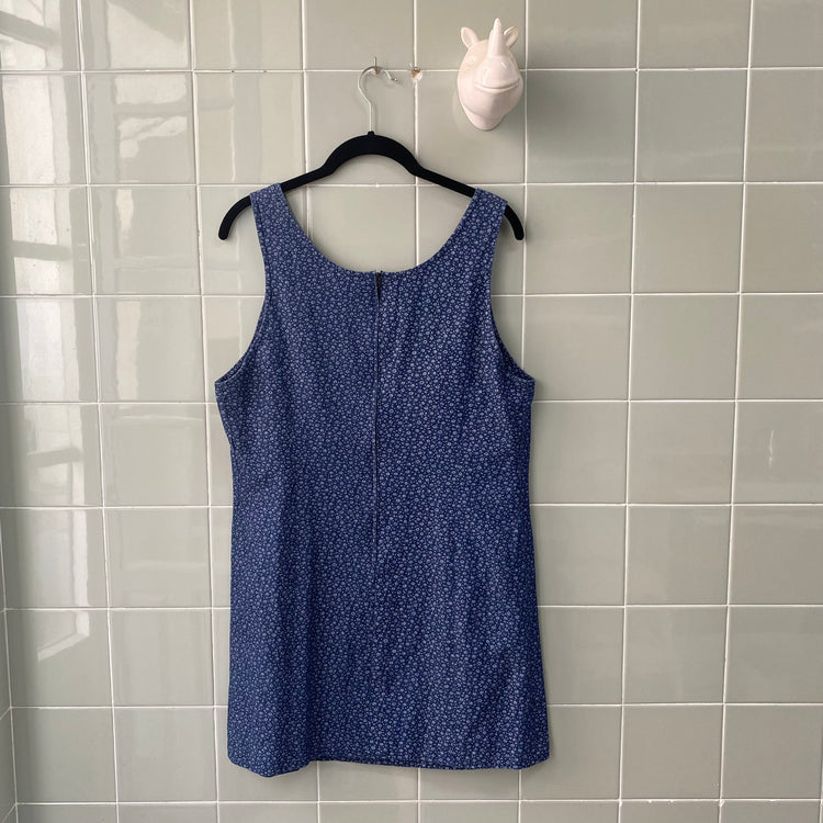 VESTIDO DENIM FLORAL