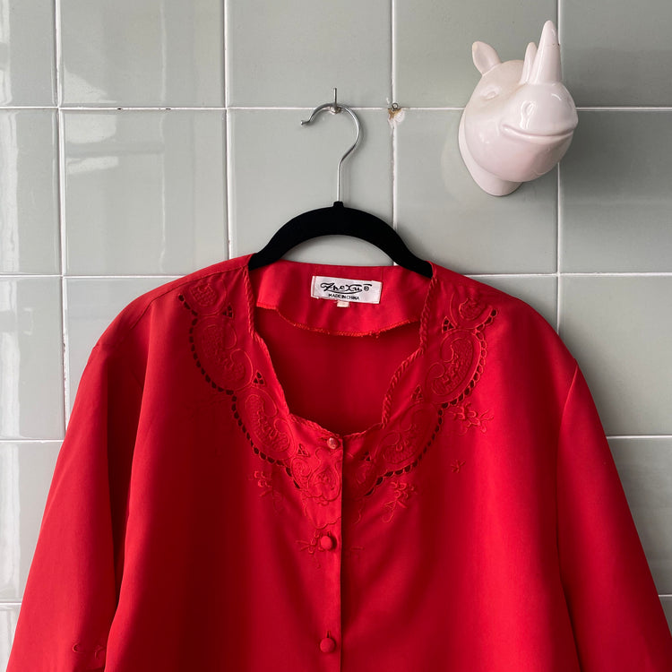 CAMISA RED BORDADO CUELLO