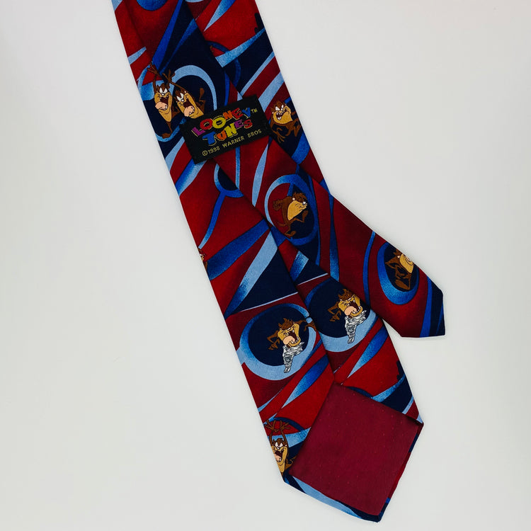 CORBATA TAZ BLUE RED