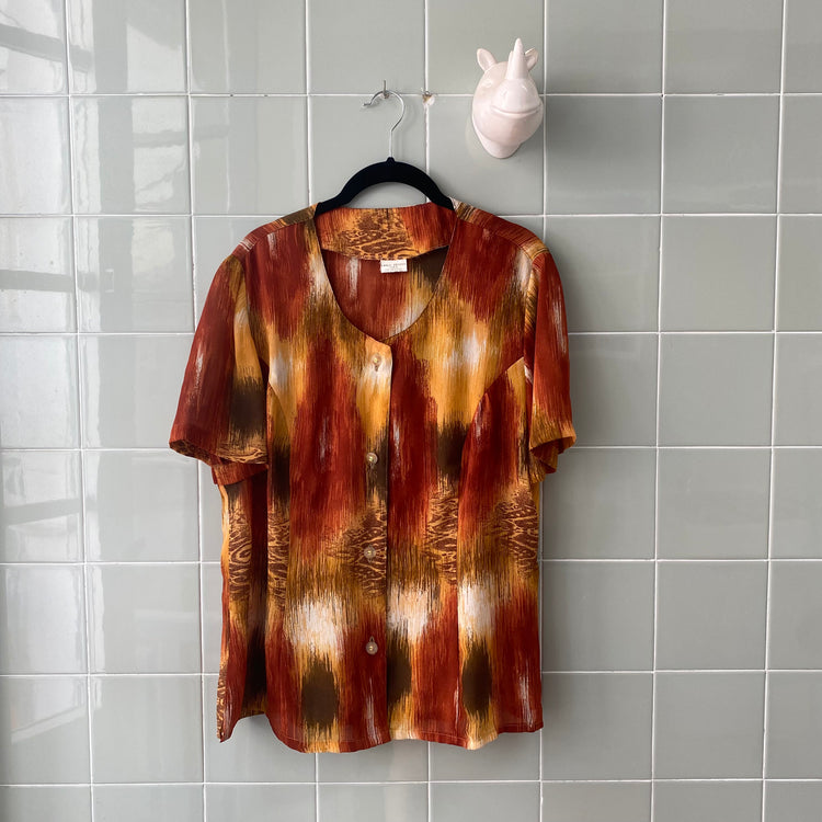 CAMISA ORANGE WHITE GASA