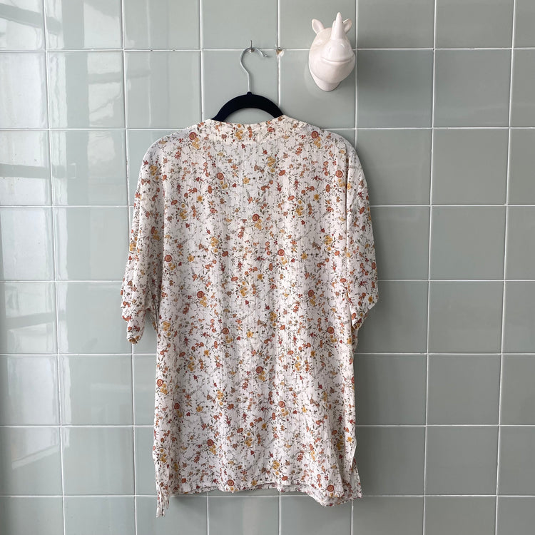 CAMISA WHITE FLOWERS ALGODÓN