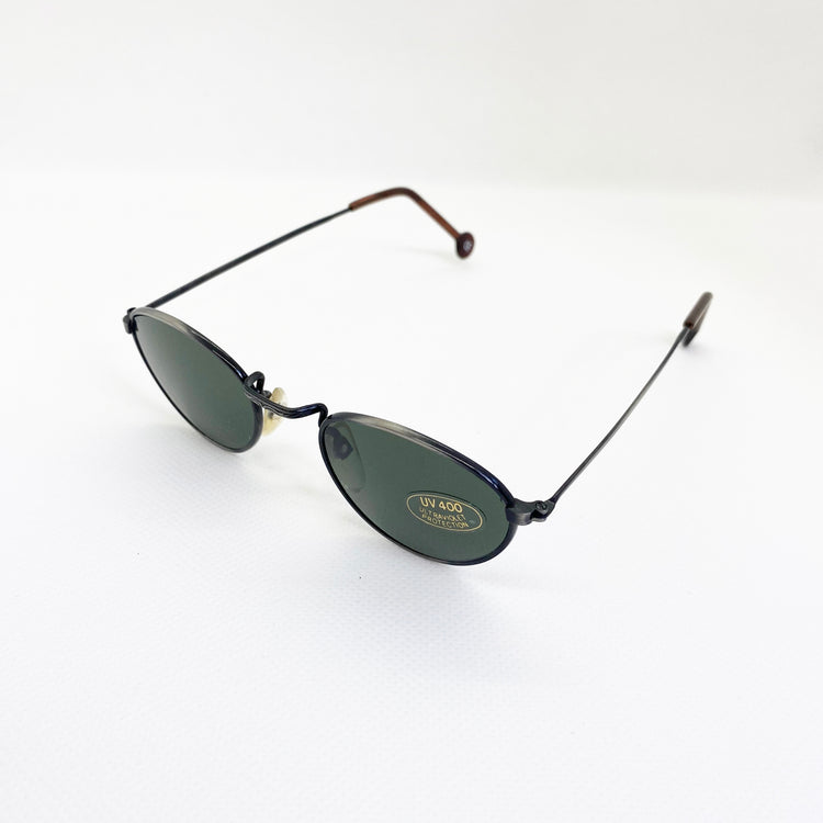 GAFAS 90s BLACK ROUND - Ghetto Gato Vintage Alicante Ropa