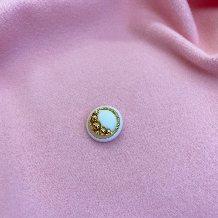 BOTÓN WHITE ROUND - Ghetto Gato Vintage Alicante Ropa