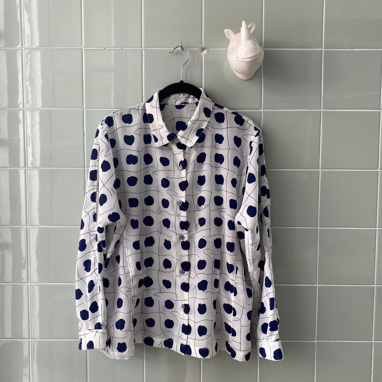 CAMISA MARINO WHITE PRINT